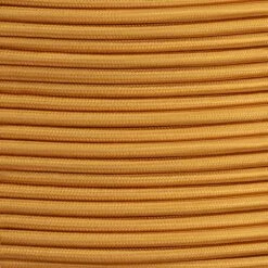 Gold Fabric Braided Cable, 2 Core Round