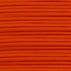 Orange Fabric Braided Cable, 2 Core Round