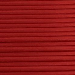 Red Fabric Braided Cable, 2 Core Round