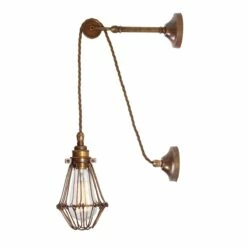 Apoch Vintage Pulley Cage Wall Light
