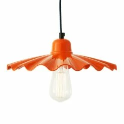 Ardle Ripple Shade Factory Pendant Light 11.8"