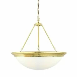 Athlone Traditional Brass And Acrylic Dome Chandelier