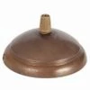 Brass Ceiling Rose Light Fitting, Dome With Cord Grip