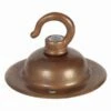 Brass Ceiling Rose With Open Hook 2.6" -Home-Lighting Sale brass ceiling rose with open hook 65cm 1610