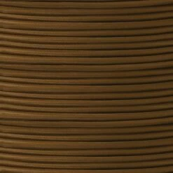 Brown Fabric Braided Cable, 2 Core Round