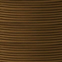 Brown Fabric Braided Cable, 3 Core Round