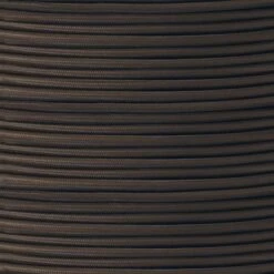 Brown Fabric Braided Rubber Cable, 2 Core