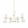 Cairo Mid-Century Chandelier, Five-Arm