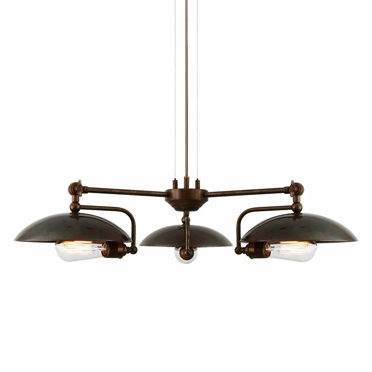 Chulainn B Industrial Dish Chandelier, Three-Arm 4 Chulainn B Industrial Dish Chandelier, Three-Arm - Image 2