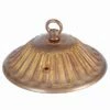 Decorative Vintage Brass Ceiling Rose With Closed Hook