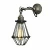 Edom Industrial Cage Wall Light On Hook -Home-Lighting Sale edom industrial cage wall light 12416