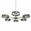 Fossa Modern Industrial Chandelier, Six-Arm