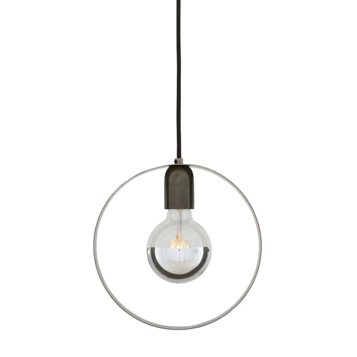 Fossa Modern Circular Brass Pendant Light 9.5" 4 Fossa Modern Circular Brass Pendant Light 9.5" - Image 2