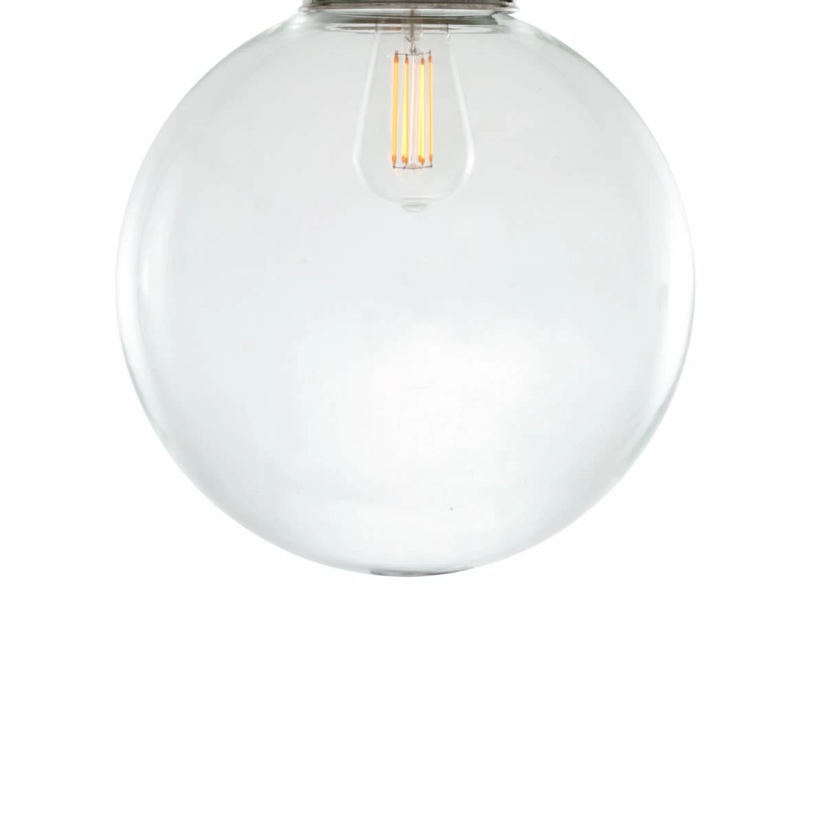 Clear Globe Glass Lamp Shade 11.8" 4 Clear Globe Glass Lamp Shade 11.8" - Image 2