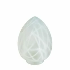 Etched Patterned Pineapple Glass Lamp Shade