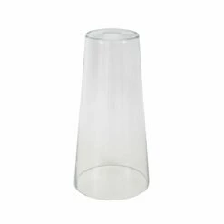 Tall Cone Clear Glass Lamp Shade 6.9"