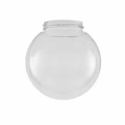 Clear Threaded Globe Glass Lamp Shade 5.9"