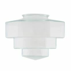 Art Deco Stepped Glass Lamp Shade