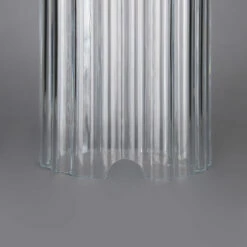 Tall Reeded Tube Glass Lamp Shade 3.8" 7 Tall Reeded Tube Glass Lamp Shade 3.8" -Home-Lighting Sale gl185 2