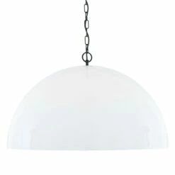 Goma Large White Dome And Gold Leaf Pendant Light 28.7" 12 Goma Large White Dome And Gold Leaf Pendant Light 28.7" -Home-Lighting Sale goma pendant 13102