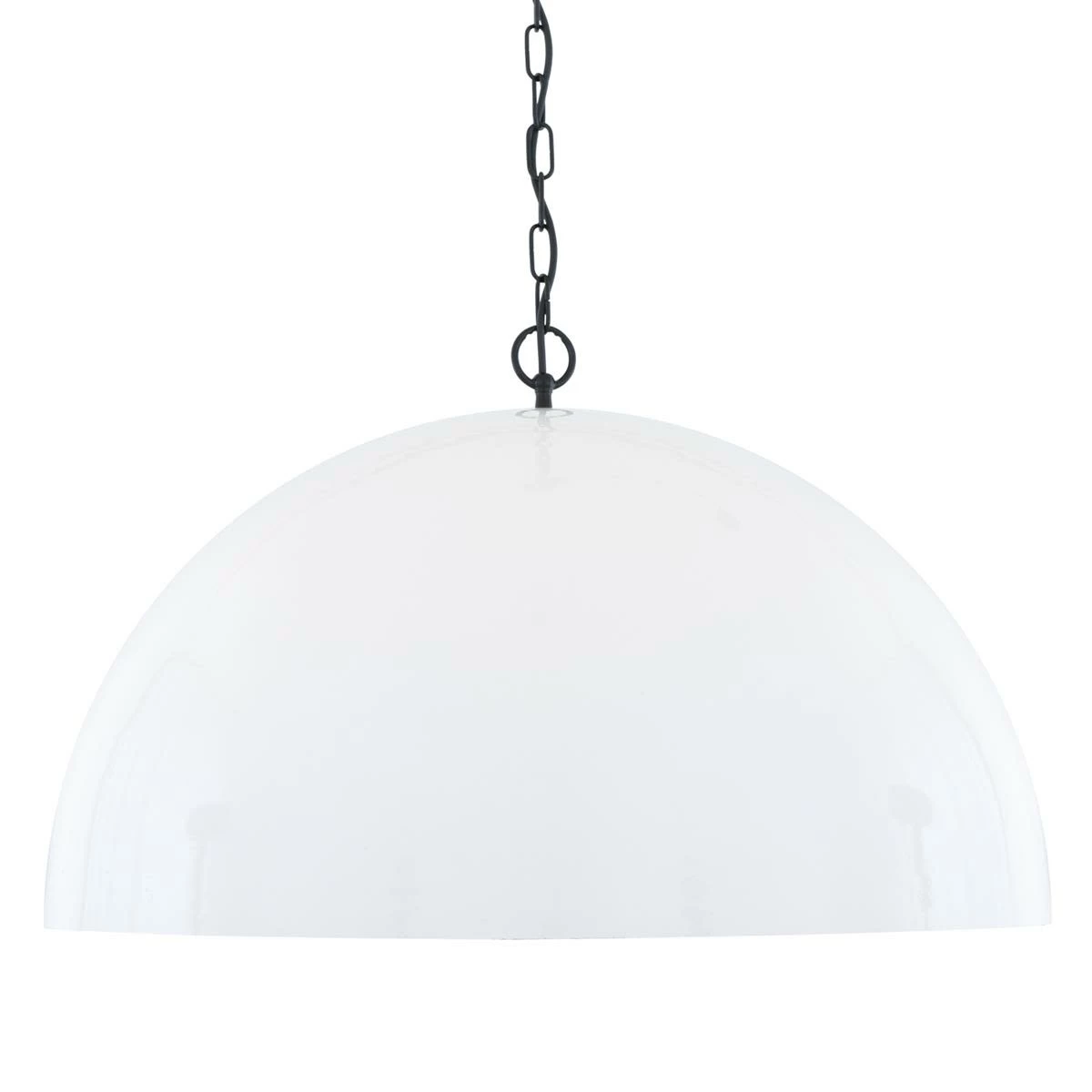 Goma Large White Dome And Gold Leaf Pendant Light 28.7" 6 Goma Large White Dome And Gold Leaf Pendant Light 28.7" - Image 4