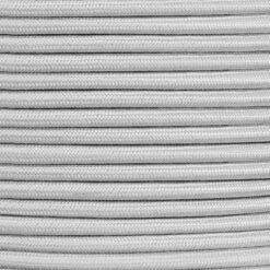 Grey Fabric Braided Cable, 3 Core Round