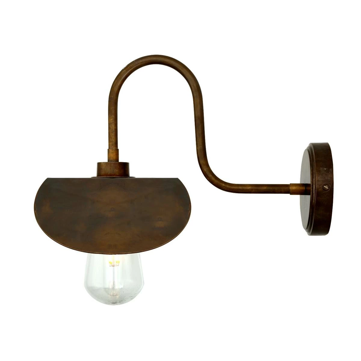 Hali Brass Swan Neck Wall Light IP65 5 Hali Brass Swan Neck Wall Light IP65 - Image 3