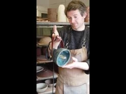 Pera Ceramic Pendant With Rescued Fire-Hose Strap, Blue Earth -Home-Lighting Sale hqdefault 1 13