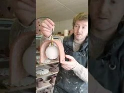 Tansy Minimalist Organic Ceramic Pendant, Black Clay -Home-Lighting Sale hqdefault 1 23