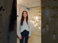 Siena Art Deco Four-Tier Brass Chandelier, 21-Light -Home-Lighting Sale hqdefault 1 6