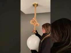 Azores Jute Rope Pendant Light With Opal Glass Globe 11.8" IP44 -Home-Lighting Sale hqdefault 7 36