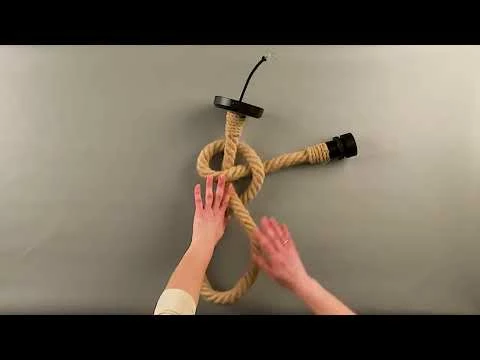 Tahiti Jute Rope Pendant Light With Vintage Brass Shade 11.8" IP65 18 Tahiti Jute Rope Pendant Light With Vintage Brass Shade 11.8" IP65 - Image 16