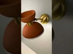 Nakaii Organic Ceramic Wall Light, Terracotta & White 11 Nakaii Organic Ceramic Wall Light, Terracotta & White -Home-Lighting Sale hqdefault 7 49