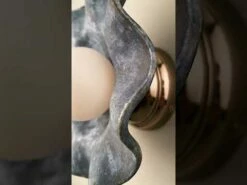 Rivale Wall Light With Wavy Ceramic Shade, Blue Earth -Home-Lighting Sale hqdefault 7 62