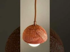 Ferox Small Ceramic Dome Pendant Light 5.5", Red Iron -Home-Lighting Sale hqdefault 8 10