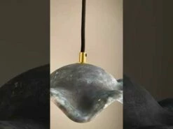 Rivale Pendant Light With Wavy Ceramic Shade, Blue Earth -Home-Lighting Sale hqdefault 8 17