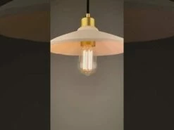 Pyrus Organic Ceramic Pendant Light 11", Matte White Striped -Home-Lighting Sale hqdefault 8 65