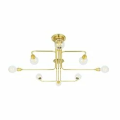 Irbid Modern Flush Chandelier, Eight-Arm -Home-Lighting Sale irbid modern chandelier 9434
