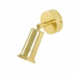 Jasper Modern Brass Wall Spotlight With Swivel