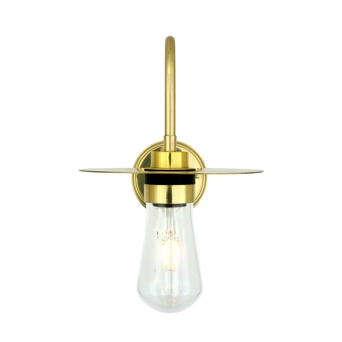 Kai Brass Swan Neck Wall Light IP65 6 Kai Brass Swan Neck Wall Light IP65 - Image 4