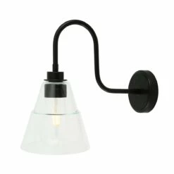 Kairi Glass Swan Neck Wall Light IP65 -Home-Lighting Sale kairi swan neck wall light 7956