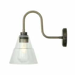 Kairi Glass Swan Neck Wall Light IP65 -Home-Lighting Sale kairi swan neck wall light 7957