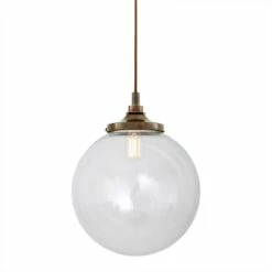 Laguna Clear Globe Pendant Light 13.8" IP44