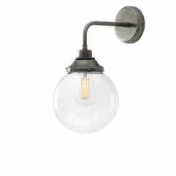 Laguna Clear Globe Wall Light 7.9" IP44