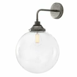 Laguna Clear Globe Wall Light 11.8" IP44
