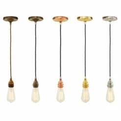 Lome Vintage Bare Bulb Pendant Light -Home-Lighting Sale lome vintage braided pendant light 10513