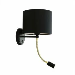 Longford Brass Wall Light With Flexible Arm And Reading Spotlight -Home-Lighting Sale longford wall light 8146