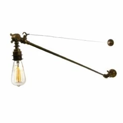 Manick Industrial Swing Arm Adjustable Wall Light -Home-Lighting Sale manick adjustable industrial wall light 10569