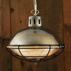 Marlow Industrial Cage Pendant Light 12.6" -Home-Lighting Sale marlow cage lamp pendant light 8411