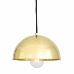 Maua Small Brass Dome Pendant Light 7.9"